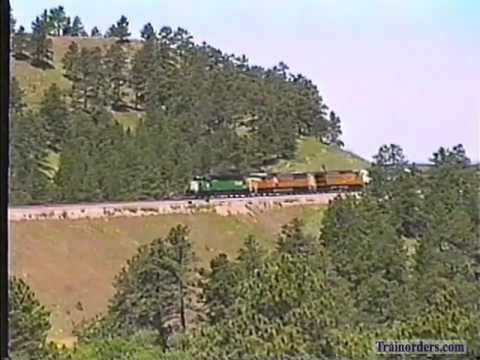 Classic Railroad Series 04 - BN empties on Crawford Hill June 25, 1996