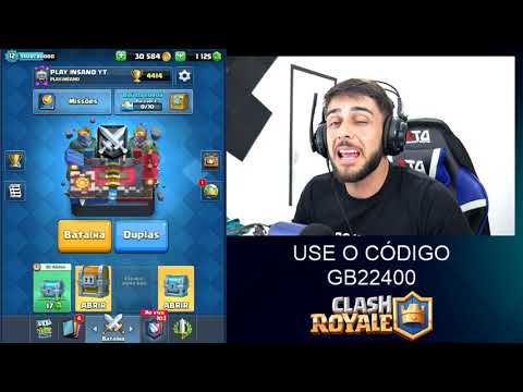 TO MALUCO NO PUSH CLASH ROYALE - AO VIVO