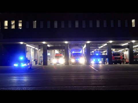 [🚨📟 B4 - Feuer Tiefgarage ➡ 6 Fahrzeuge rücken aus❗] KdoW + Löschzug + PTLF 4000 | HFW BF Regensburg