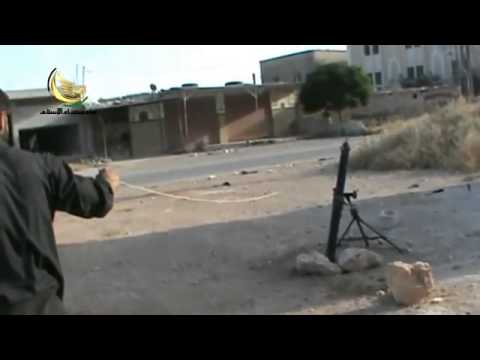 استهداف قوات النظام بقذائف الهاون من قبل لواء شهداء الإسلام في مدينة داريا في محافظة ريف دمشق