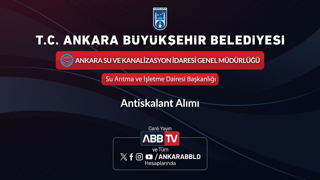 ASKİ-Antiskalant Alımı İhalesi