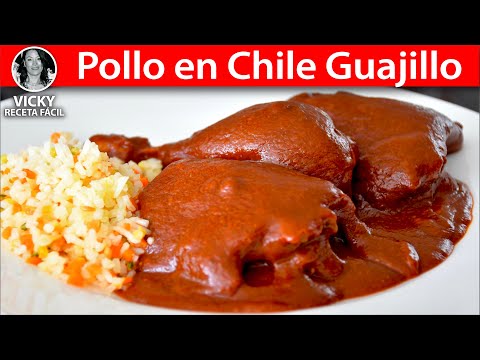 Pollo en Chile Guajillo | #VickyRecetaFacil Video
