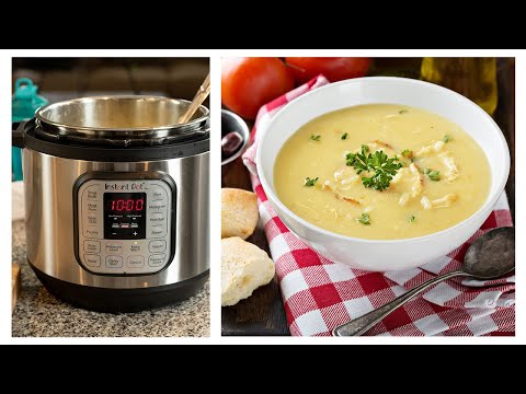 Instant Pot Greek Lemony Chicken & Orzo Soup