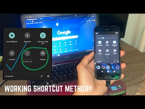 Tutorial: How to add Mobile Data & Hotspot shortcut on Sharp Aquos R  (COMPUTER REQUIRED)