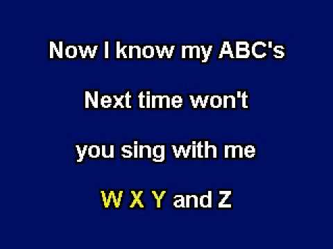 Alphabet Song, Karoake Video With Lyrics, Instrumental Version