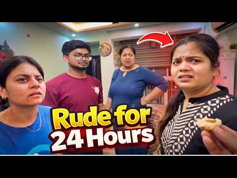 BEING RUDE TO MY SISTER FOR 24 HOURS | SHE CRIED 😭
