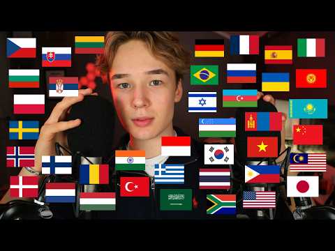 ASMR Whispering YOUR Favorite Trigger Words In 40 Different languages 🌍