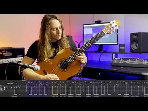 Megadeth - Holy Wars | Marty Friedman acoustic guitar solo with tabs