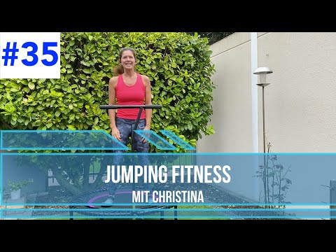 #35 Jumping Fitness mit Christina 24 Minuten All Day Routine Mittlere Intensität Trampolin Rebounder