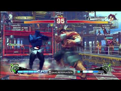 SSF4 AE [Seth] rekkaTEC vs and180 [T-HWK]