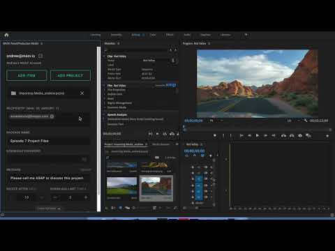 Send full Premiere Pro projects with MASV