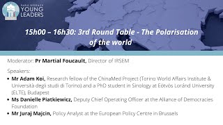 3rd Round Table 15:00-16:30 – The Polarisation of the world