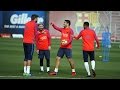 FC Barcelona training ahead of FC Barcelona - Espanyol
