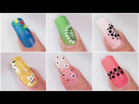 Easy nail art 2024 for beginners || Diseños de uñas Cortas 🥀 Uñas decoradas