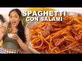 Dominican Spaghetti with Salami | Espaguetis con Salami | Chef Zee Cooks