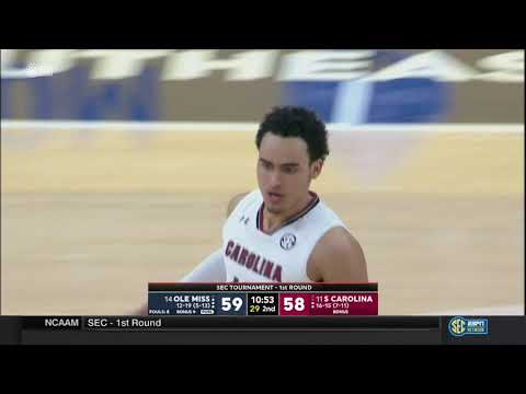 Justin Minaya Scores 16 vs. Ole Miss in SEC Tourney
