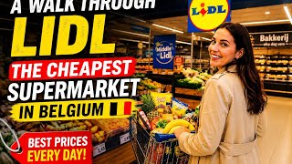 INSIDE LIDL BELGIUM 🇧🇪 | Is This Really the Cheapest Supermarket? 🛒💰