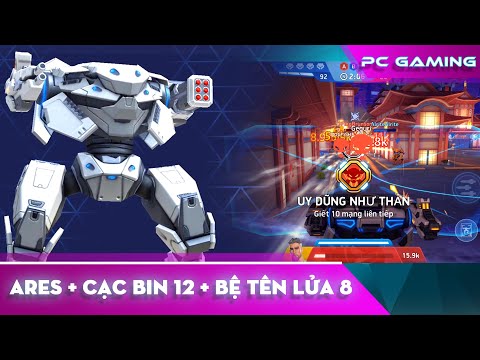 [ Mech Arena VN# 406 ] Ares dùng Cạc Bin 12 và Bệ tên lửa 8 - Ares with Carbine 12 Missile Rack 8