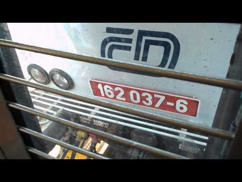 Odjezd vlakem Sp 1698 (ČD 162.037 "Pikaču") ve voze Bc842 - Most, 24. 4. 2013