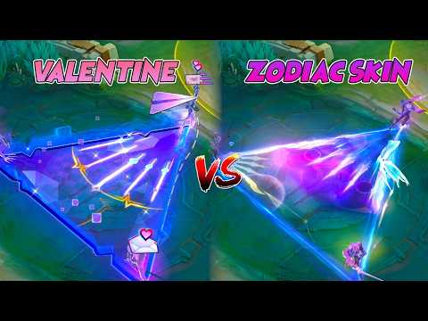 Lancelot Valentines VS Zodiac Skin Comparison | MLBB