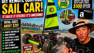 I Built a Remote Control Sail Car for Under $20! ⛵🚗⚡