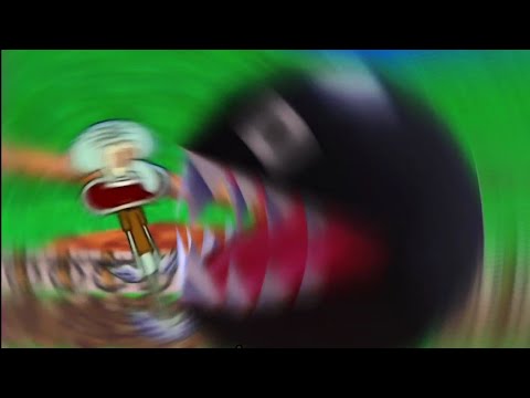 Squidward in Mario 64 with Chain Chomp