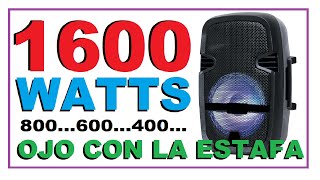 OJO CON LA ESTAFA DE LAS BOCINAS RECARGABLES