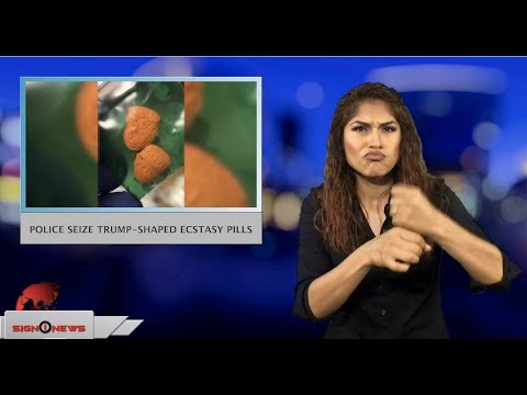 Police seize Trump-shaped ecstasy pills (ASL - 7.2.18)