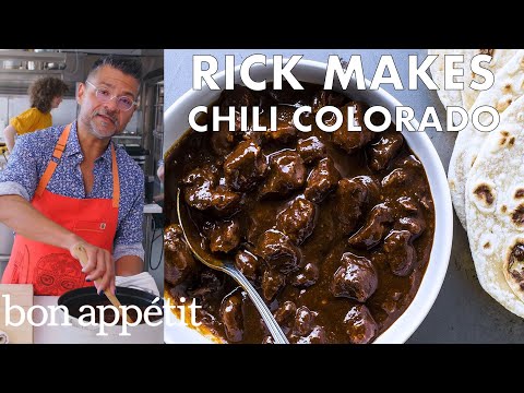 Rick Makes Chili Colorado (Stewed Pork in Chili Sauce)...