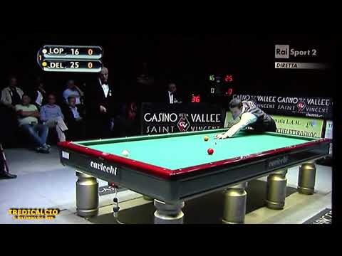LOPEZ vs DELLA TORRE - 4°D.F. 16°Campionato italiano Biliardo 2015 Saint Vincent