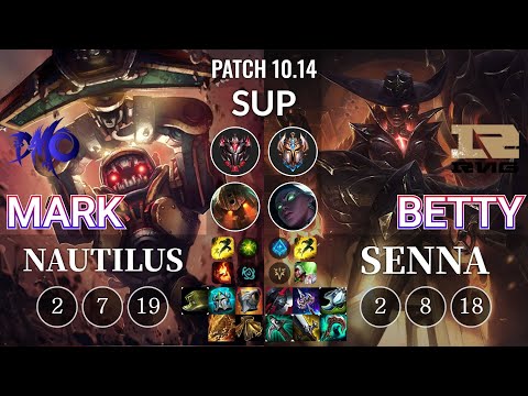 DMO Mark Nautilus vs RNG Betty Senna Sup - KR Patch 10.14