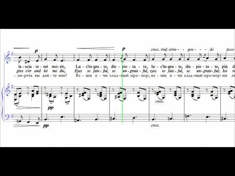PIANO ACCOMPANIMENT of "O cessate di piagarmi - Em"