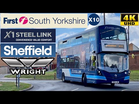 [First South Yorkshire: Steel Link X10 Wickersley to Maltby via Bramley] Wright Streetdeck SM65LMX​