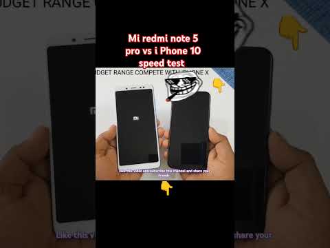 mi redmi note 5 pro vs i Phone 10 speed test#trollface#music #shortvideos