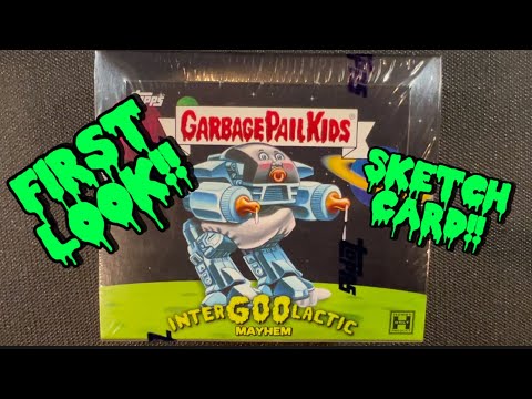 WE HIT A SKETCH!! in our FIRST LOOK @ 2023 Garbage Pail Kids INTERGOOLACTIC MAYHEM Hobby Box #gpk