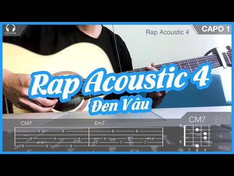 (Beat Guitar) Rap Acoustic 4 - Đen | KARAOKE | NGẦU GUITAR