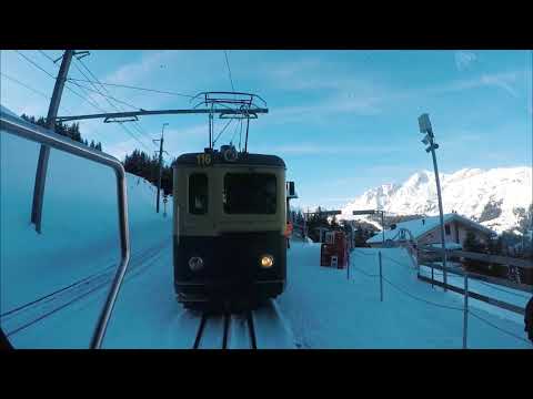 Lauterbrunnen to Kleine Scheidegg - Driver's eye view