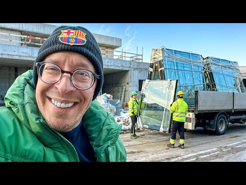 HUGE WINDOWS HAVE ARRIVED. BACK TO THE CONSTRUCTION SITE.