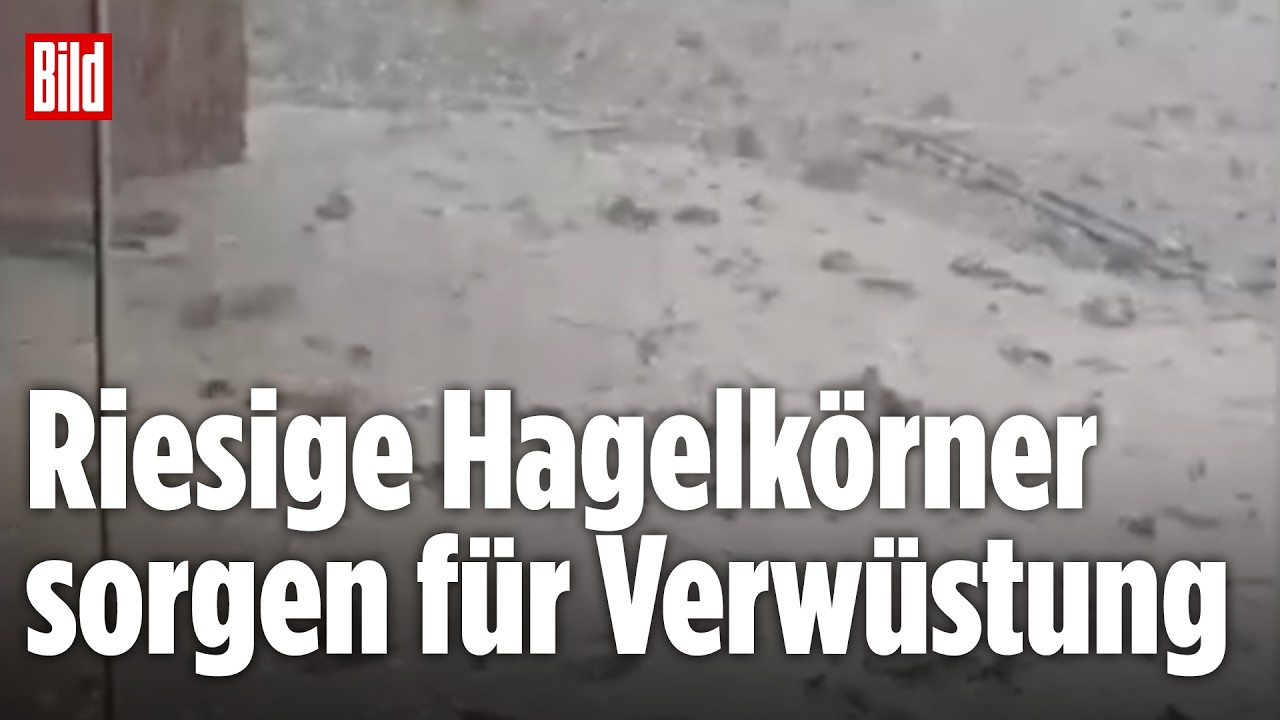 Eiskörner so groß wie Tennisbälle – Hagel-Horror in Italien