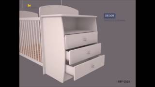 Berço Cômoda Sorvete Ref. 74362