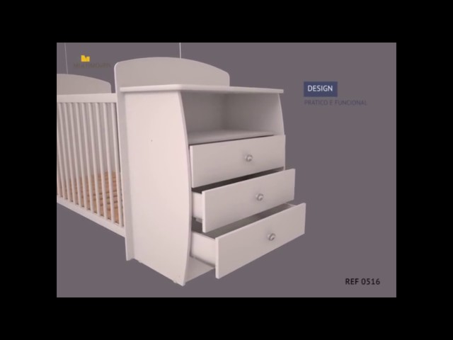 Berço Cômoda Sorvete Ref. 74362