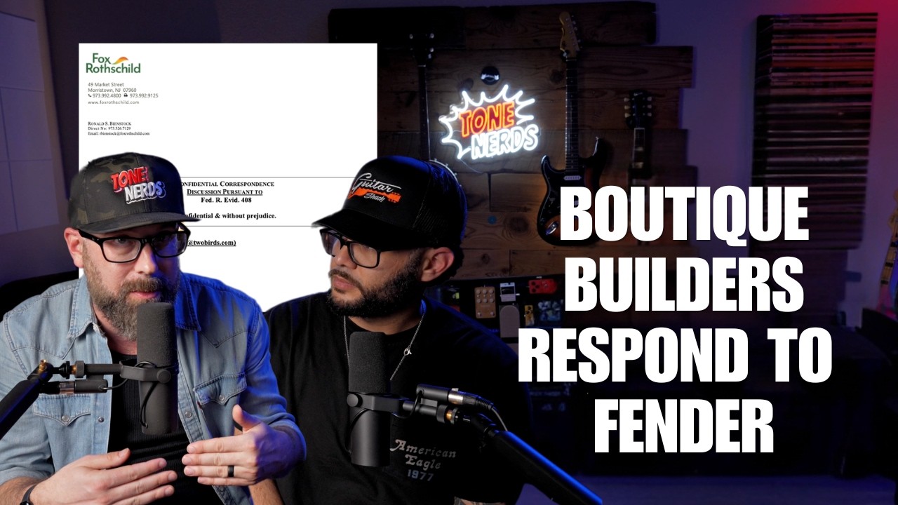 US Boutique Builders Punch Back - Legal Response to Fender Cease and Desist | Tone Nerds - YouTube