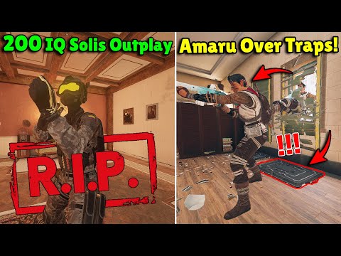 *SMARTEST* Outplay of Solis EVER! | Amaru Can Jump Over Frost Traps! - Rainbow Six Siege