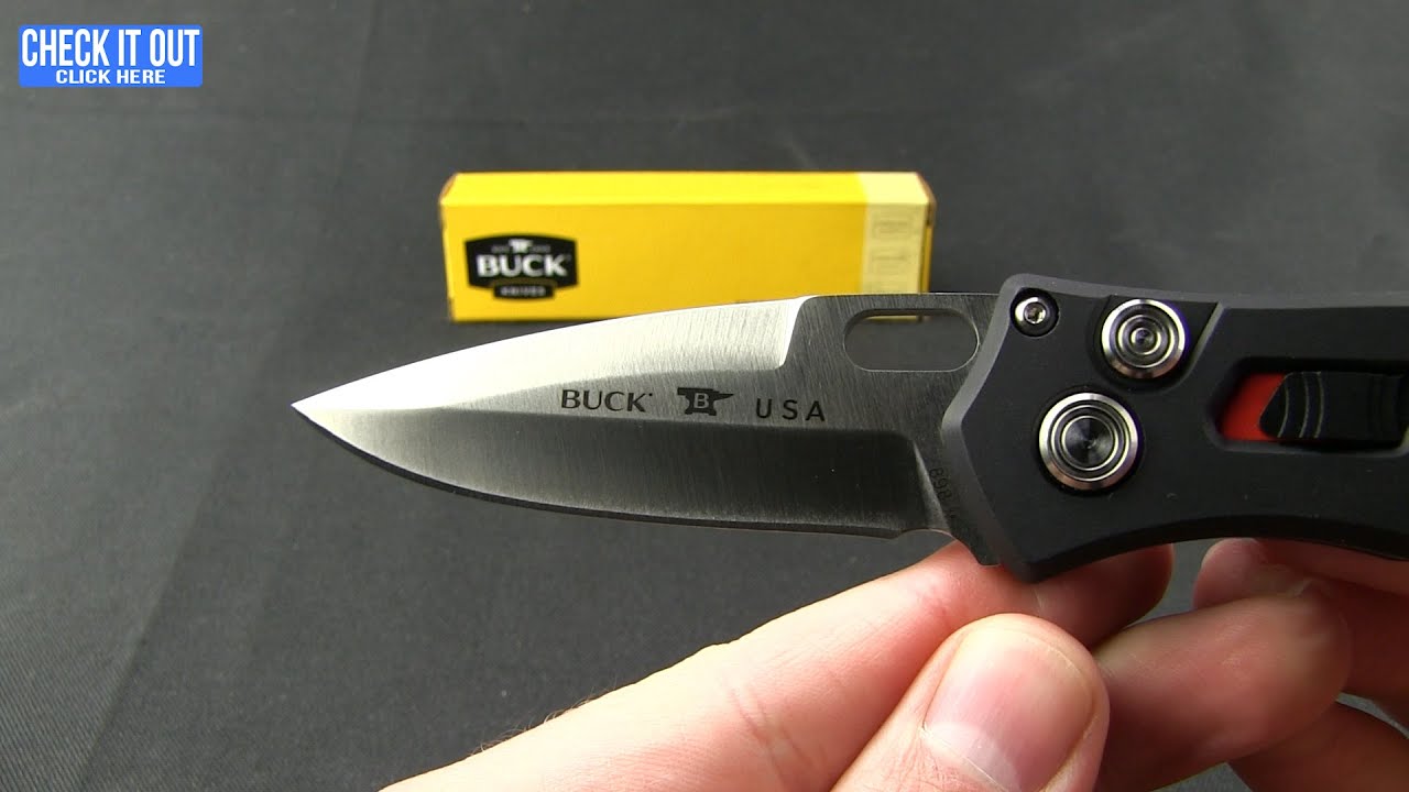 Buck Impact Automatic Knife Black (3.125" Satin) 0898BKS