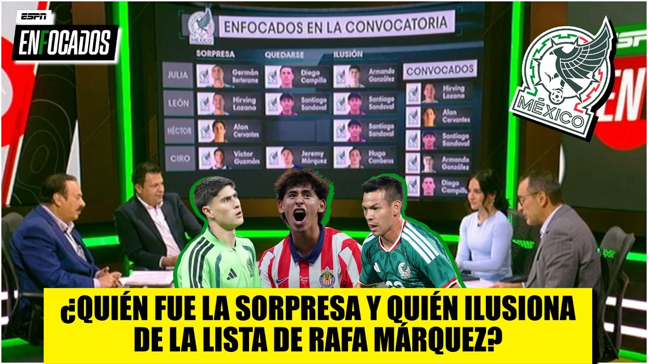 CHUCKY LOZANO, la SORPRESA en CONVOCATORIA de Rafa Márquez ¿Por qué está regresó al TRI? | Enfocados