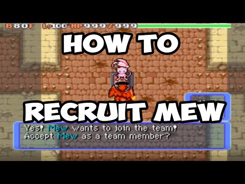 How To Recruit Mew - Pokemon Mystery Dungeon: Red / Blue Rescue Team