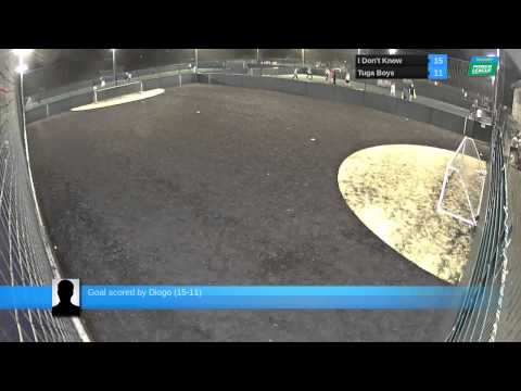 Goal scored by Hugo (16-12) - I Don't Know Vs Tuga Boys - 14-05-28 21:00 - DIV 4 - Wednesday