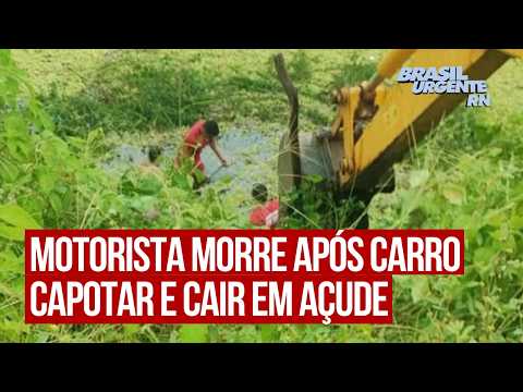 Motorista morre após carro capotar e cair em açude no Alto Oeste do RN