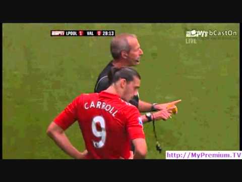 Andy Carroll's Tackle On Rami || Liverpool vs Valencia || 06/08/2011