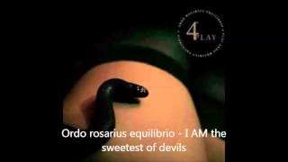 Ordo rosarius equilibrio   I AM the sweetest of devils